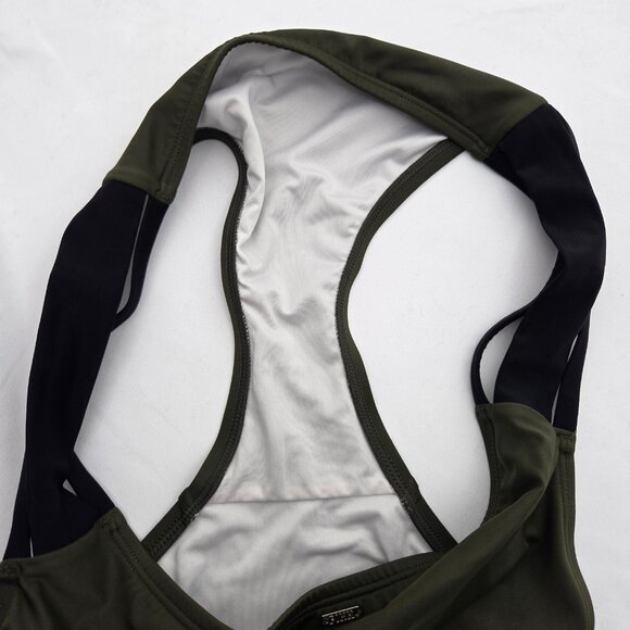 PINK Victoria's Secret: The Luxe Retreat Bikini Bottom, Army Green & Black - L - Picture 5 of 5